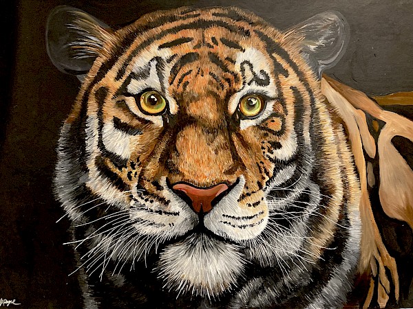A1 Tiger Acrylic Painting